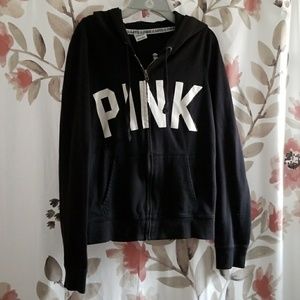 Pink zip up hoodie